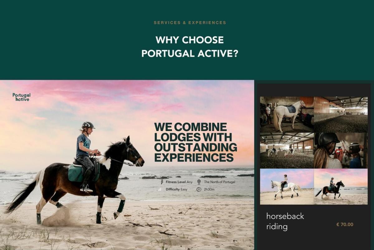 Portugal Active Cabedelo Beach Lodge - Heated Pool 维亚纳堡 外观 照片